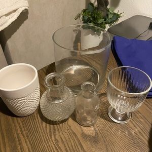 Assorted smaller vases